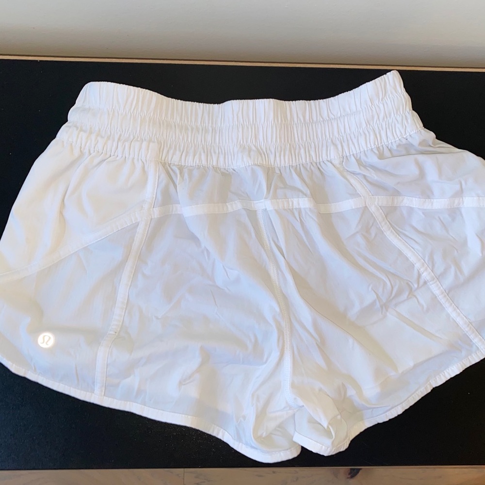 LULULEMON worn once white shorts